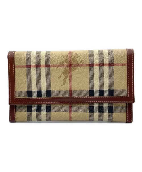 BURBERRY（バーバリー）BURBERRY (バーバリー) 長財布 ブラウンの古着・服飾アイテム