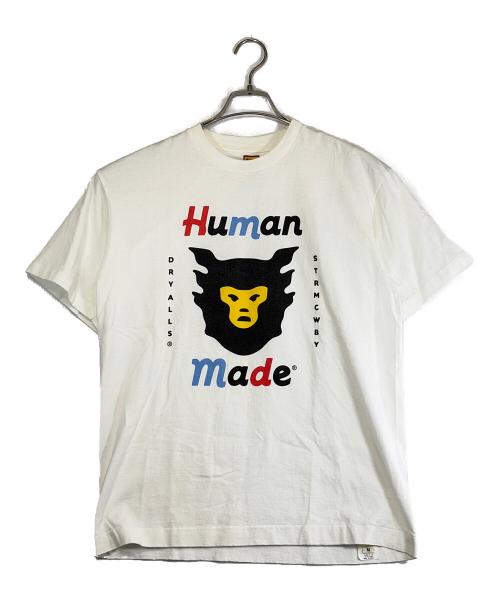 HUMAN MADE（ヒューマンメイド）HUMAN MADE (ヒューマンメイド) 半袖Tシャツ ホワイト サイズ:SIZE Mの古着・服飾アイテム
