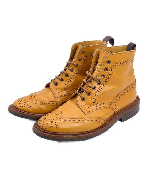 Tricker's（トリッカーズ）Tricker's (トリッカーズ) ウィングチップブーツ ブラウン サイズ:26cmの古着・服飾アイテム