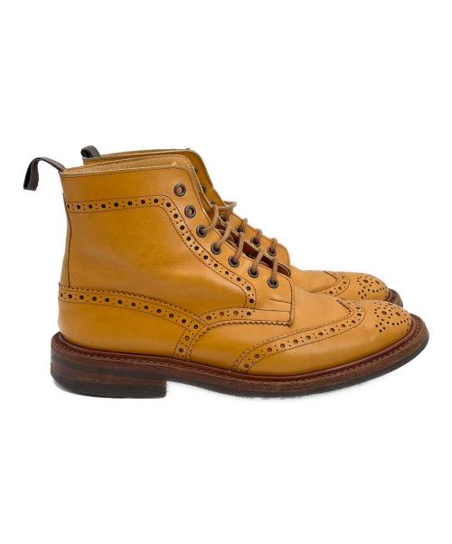 Tricker's（トリッカーズ）Tricker's (トリッカーズ) ウィングチップブーツ ブラウン サイズ:26cmの古着・服飾アイテム