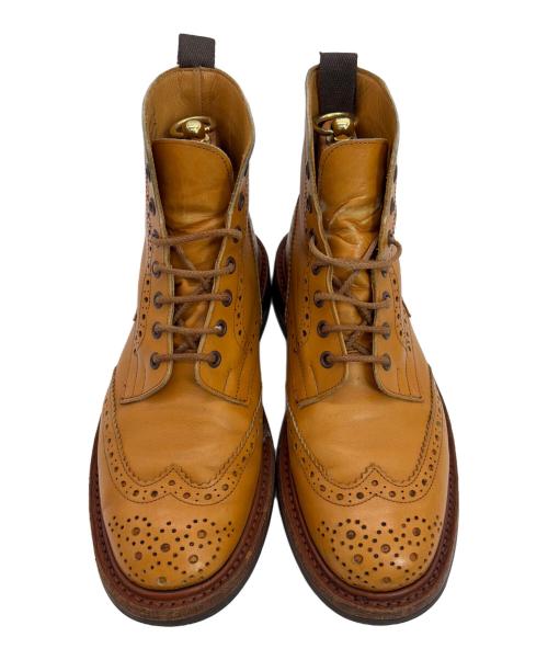 Tricker's（トリッカーズ）Tricker's (トリッカーズ) ウィングチップブーツ ブラウン サイズ:26cmの古着・服飾アイテム