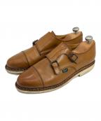PARABOOT×BEAUTY&YOUTHパラブーツ×ビューティーアンドユース）の古着「ダブルモンクストラップシューズ」｜ブラウン