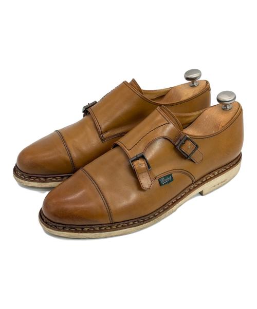 PARABOOT（パラブーツ）PARABOOT (パラブーツ) BEAUTY&YOUTH (ビューティーアンドユース) ダブルモンクストラップシューズ ブラウン サイズ:SIZE 8（26cm)の古着・服飾アイテム