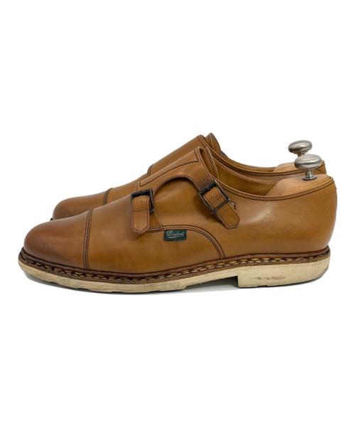 PARABOOT（パラブーツ）PARABOOT (パラブーツ) BEAUTY&YOUTH (ビューティーアンドユース) ダブルモンクストラップシューズ ブラウン サイズ:SIZE 8（26cm)の古着・服飾アイテム