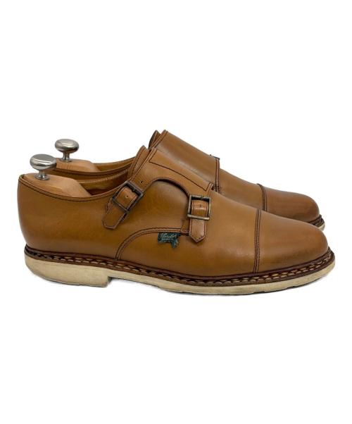 PARABOOT（パラブーツ）PARABOOT (パラブーツ) BEAUTY&YOUTH (ビューティーアンドユース) ダブルモンクストラップシューズ ブラウン サイズ:SIZE 8（26cm)の古着・服飾アイテム