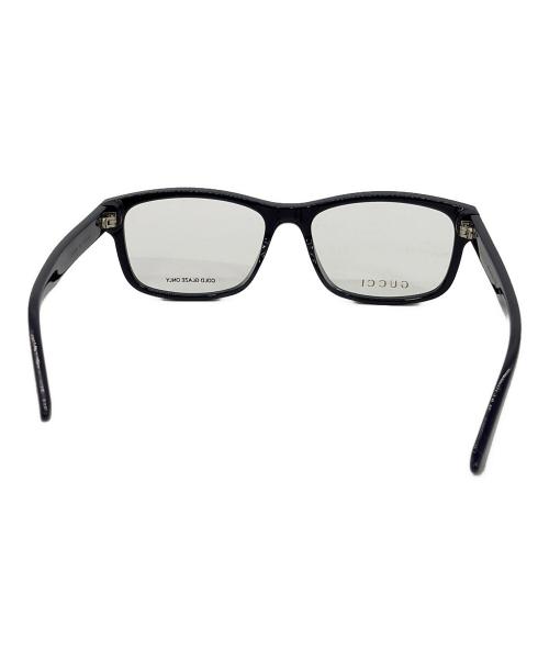 GUCCI（グッチ）GUCCI (グッチ) 伊達眼鏡 ネイビーの古着・服飾アイテム