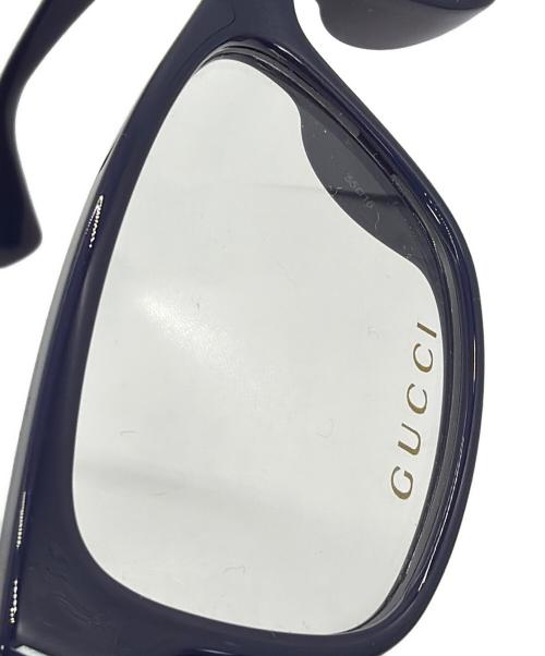 GUCCI（グッチ）GUCCI (グッチ) 伊達眼鏡 ネイビーの古着・服飾アイテム