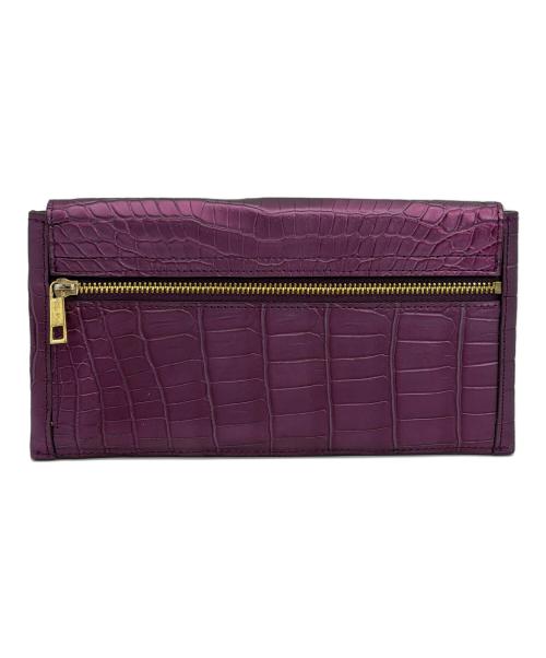 Pelley Lusso（ペレリールッソ）Pelley Lusso (ペレリールッソ) 長財布 パープルの古着・服飾アイテム