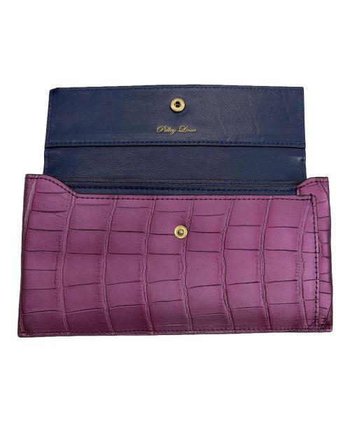Pelley Lusso（ペレリールッソ）Pelley Lusso (ペレリールッソ) 長財布 パープルの古着・服飾アイテム