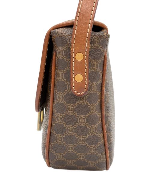 CELINE（セリーヌ）CELINE (セリーヌ) マカダム柄ショルダーバッグ ブラウンの古着・服飾アイテム