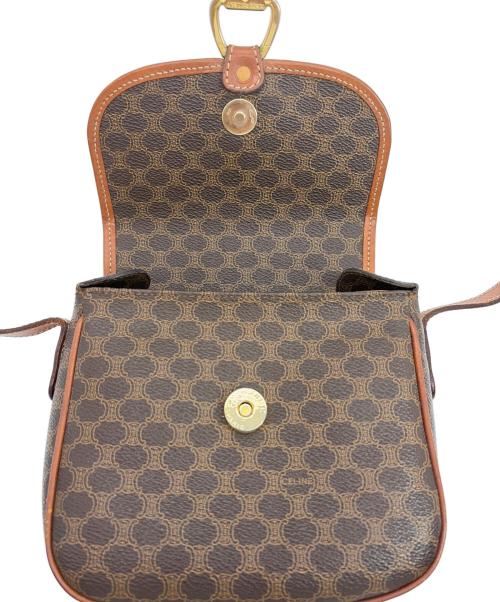 CELINE（セリーヌ）CELINE (セリーヌ) マカダム柄ショルダーバッグ ブラウンの古着・服飾アイテム