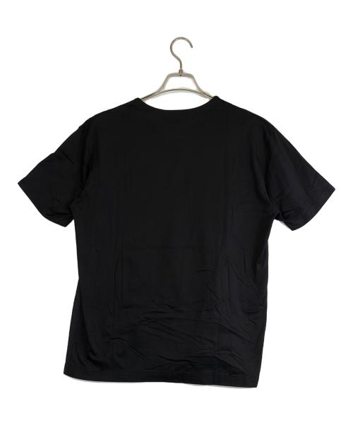 ISSEY MIYAKE（イッセイミヤケ）ISSEY MIYAKE (イッセイミヤケ) 生地切替グラフィックプリントTシャツ ブラック サイズ:SIZE 2（M）の古着・服飾アイテム