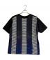 ISSEY MIYAKE（イッセイミヤケ）の古着「立体ボーダーTシャツ」｜ブラック×ホワイト×ブルー