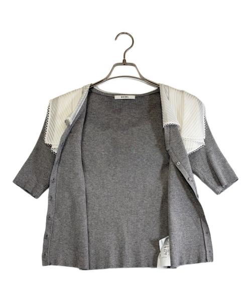 Snidel（スナイデル）Snidel (スナイデル) カラーディティールドッキングニットプルオーバー グレー サイズ:SIZE Freeの古着・服飾アイテム