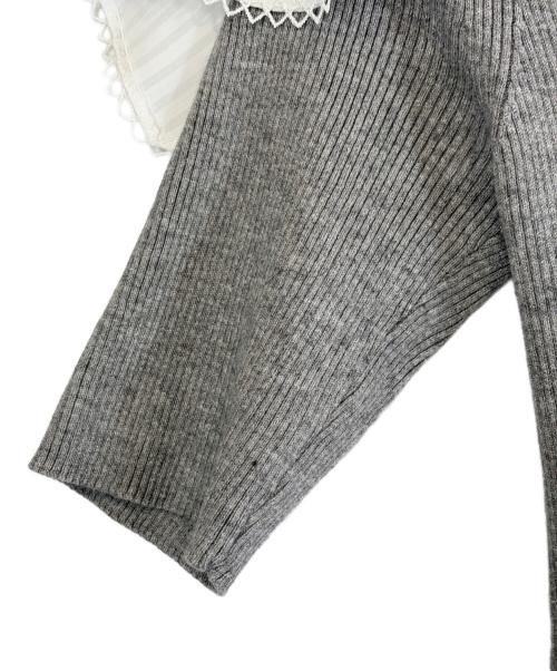 Snidel（スナイデル）Snidel (スナイデル) カラーディティールドッキングニットプルオーバー グレー サイズ:SIZE Freeの古着・服飾アイテム