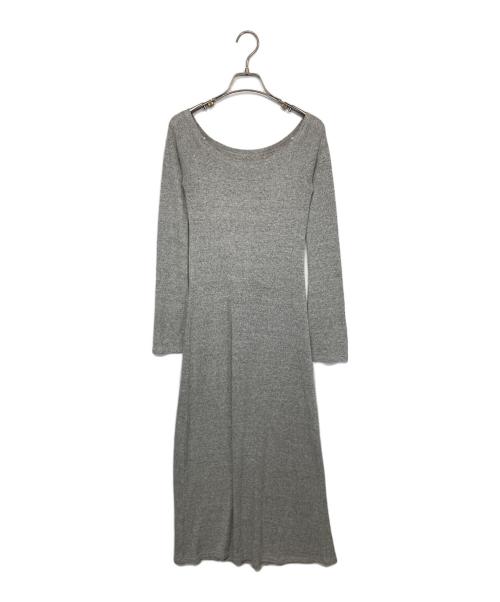 Snidel（スナイデル）Snidel (スナイデル) デザインレイヤードカットワンピース/長袖ワンピース グレー サイズ:Fの古着・服飾アイテム