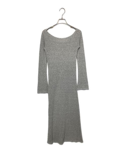 Snidel（スナイデル）Snidel (スナイデル) デザインレイヤードカットワンピース/長袖ワンピース グレー サイズ:Fの古着・服飾アイテム