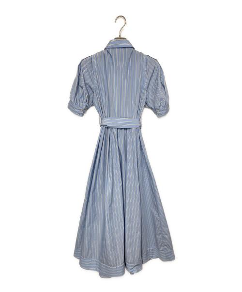 Snidel（スナイデル）Snidel (スナイデル) サファリシャツワンピース スカイブルー×ホワイトの古着・服飾アイテム