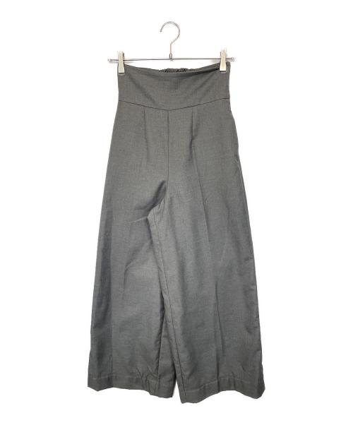 Snidel（スナイデル）Snidel (スナイデル) ワイドパンツ/ハイウエストワイドパンツ グレーの古着・服飾アイテム