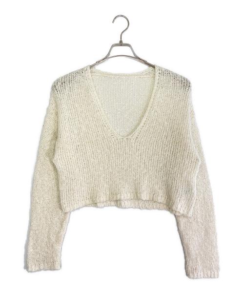 Snidel（スナイデル）Snidel (スナイデル) スラブニットセットシアーワンピ アイボリー サイズ:SIZE 0の古着・服飾アイテム