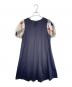 BLUE LABEL CRESTBRIDGE (ブルーレーベルクレストブリッジ) 半袖ワンピース グレー×ネイビー サイズ:S：9000円