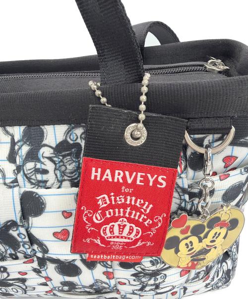 DISNEY（ディズニー）DISNEY (ディズニー) HARVEYS (ハーヴィーズ) バッグ ブラック×ホワイトの古着・服飾アイテム