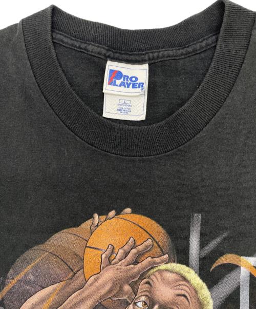 PROPLAYER（プロプレイヤー）PROPLAYER (プロプレイヤー) プリントTシャツ ブラック サイズ:Lの古着・服飾アイテム