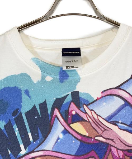 COSPA（コスパ）COSPA (コスパ) プリントTシャツ ホワイト サイズ:SIZE XLの古着・服飾アイテム