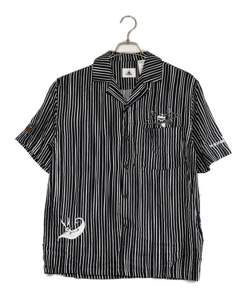 DISNEY（ディズニー）Disney (ディズニー) ストライプシャツ ブラック サイズ:SIZE Lの古着・服飾アイテム