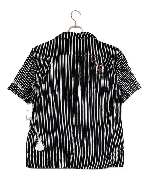 DISNEY（ディズニー）Disney (ディズニー) ストライプシャツ ブラック サイズ:SIZE Lの古着・服飾アイテム