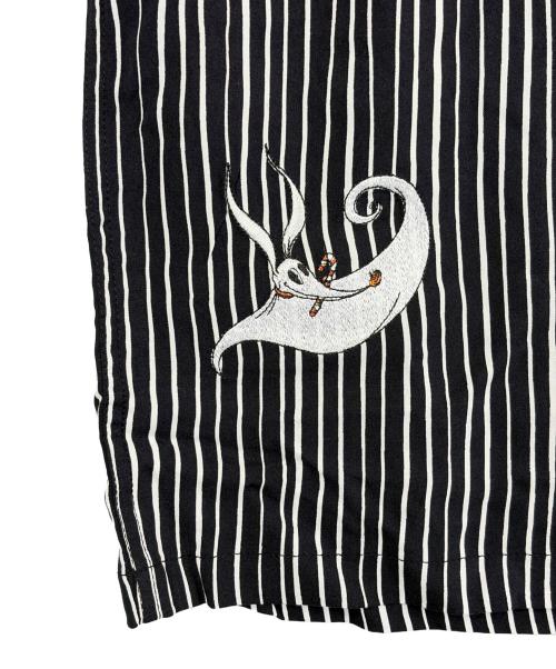 DISNEY（ディズニー）Disney (ディズニー) ストライプシャツ ブラック サイズ:SIZE Lの古着・服飾アイテム