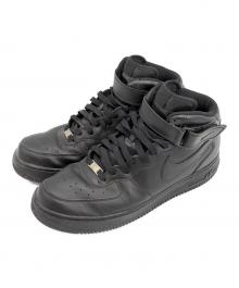 NIKE（ナイキ）の古着「ハイカットスニーカー/Air Force 1 Mid '07/エアー・フォース・ワン・ミッド・ゼロナナ」｜ブラック