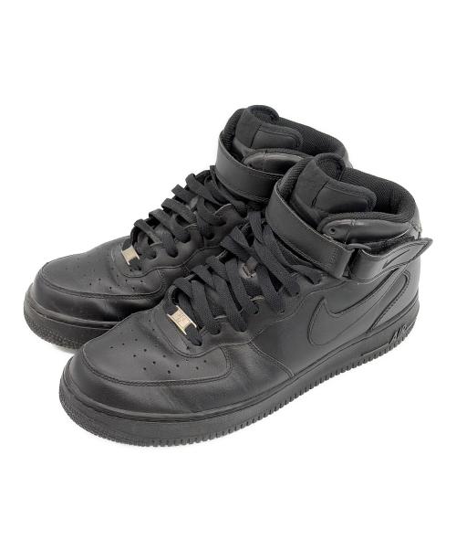 NIKE（ナイキ）NIKE (ナイキ) ハイカットスニーカー/Air Force 1 Mid '07/エアー・フォース・ワン・ミッド・ゼロナナ ブラック サイズ:SIZE 29cmの古着・服飾アイテム