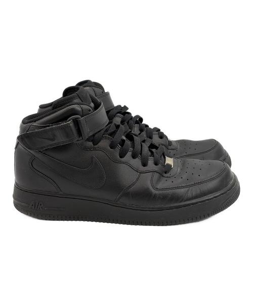 NIKE（ナイキ）NIKE (ナイキ) ハイカットスニーカー/Air Force 1 Mid '07/エアー・フォース・ワン・ミッド・ゼロナナ ブラック サイズ:SIZE 29cmの古着・服飾アイテム