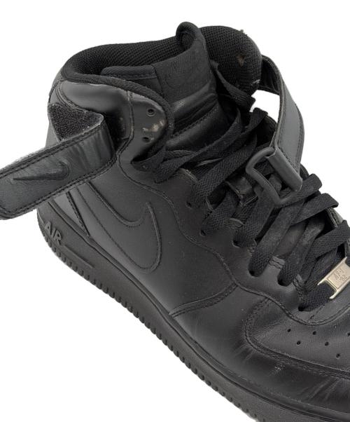 NIKE（ナイキ）NIKE (ナイキ) ハイカットスニーカー/Air Force 1 Mid '07/エアー・フォース・ワン・ミッド・ゼロナナ ブラック サイズ:SIZE 29cmの古着・服飾アイテム