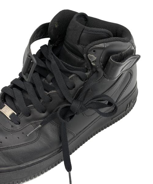 NIKE（ナイキ）NIKE (ナイキ) ハイカットスニーカー/Air Force 1 Mid '07/エアー・フォース・ワン・ミッド・ゼロナナ ブラック サイズ:SIZE 29cmの古着・服飾アイテム