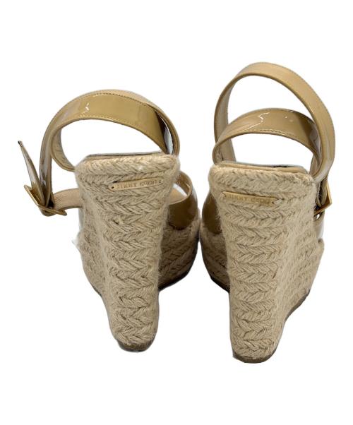 JIMMY CHOO（ジミーチュウ）JIMMY CHOO (ジミーチュウ) ウェッジソールサンダル ベージュ サイズ:SIZE 23.5cmの古着・服飾アイテム