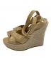 JIMMY CHOO (ジミーチュウ) ウェッジソールサンダル ベージュ サイズ:SIZE 23.5cm：5000円