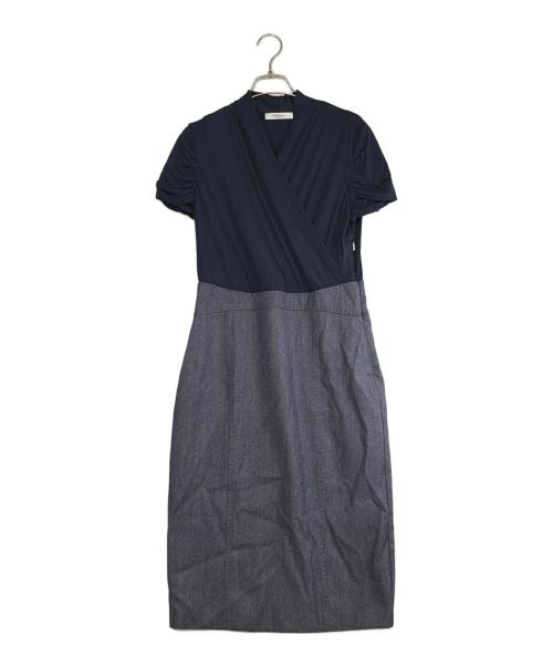 MaxMara（マックスマーラ）MaxMara (マックスマーラ) 半袖ワンピース ネイビー サイズ:SIZE 40（M)の古着・服飾アイテム