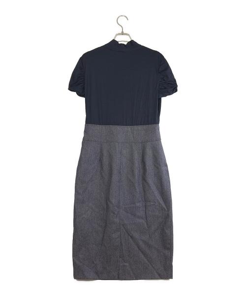 MaxMara（マックスマーラ）MaxMara (マックスマーラ) 半袖ワンピース ネイビー サイズ:SIZE 40（M)の古着・服飾アイテム