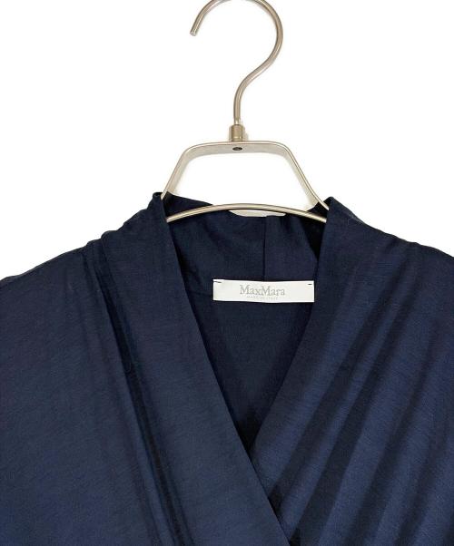 MaxMara（マックスマーラ）MaxMara (マックスマーラ) 半袖ワンピース ネイビー サイズ:SIZE 40（M)の古着・服飾アイテム