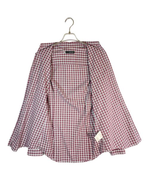 DSQUARED2（ディースクエアード）DSQUARED2 (ディースクエアード) 長袖シャツ レッド×ホワイト サイズ:SIZE 42の古着・服飾アイテム