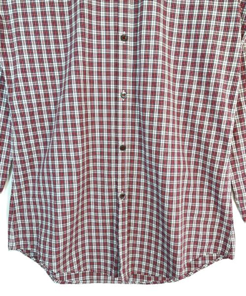 DSQUARED2（ディースクエアード）DSQUARED2 (ディースクエアード) 長袖シャツ レッド×ホワイト サイズ:SIZE 42の古着・服飾アイテム