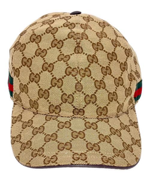 GUCCI（グッチ）GUCCI (グッチ) ベースボールキャップ ベージュの古着・服飾アイテム