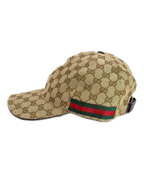GUCCI（グッチ）GUCCI (グッチ) ベースボールキャップ ベージュの古着・服飾アイテム