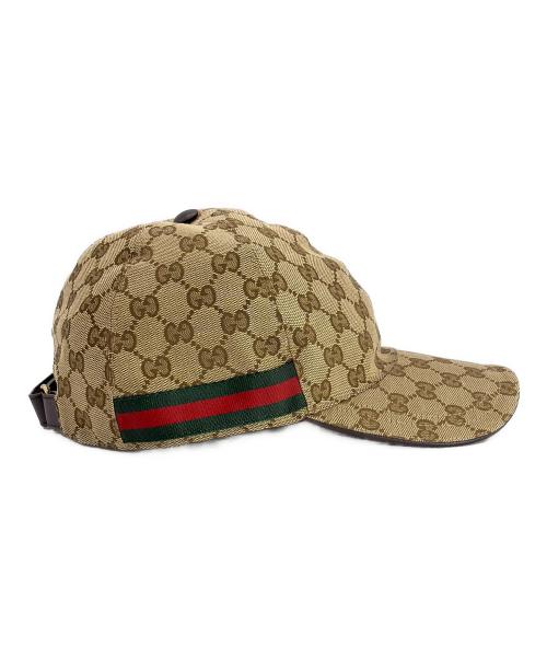 GUCCI（グッチ）GUCCI (グッチ) ベースボールキャップ ベージュの古着・服飾アイテム