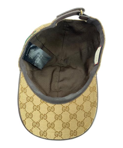 GUCCI（グッチ）GUCCI (グッチ) ベースボールキャップ ベージュの古着・服飾アイテム