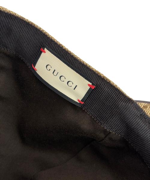 GUCCI（グッチ）GUCCI (グッチ) ベースボールキャップ ベージュの古着・服飾アイテム