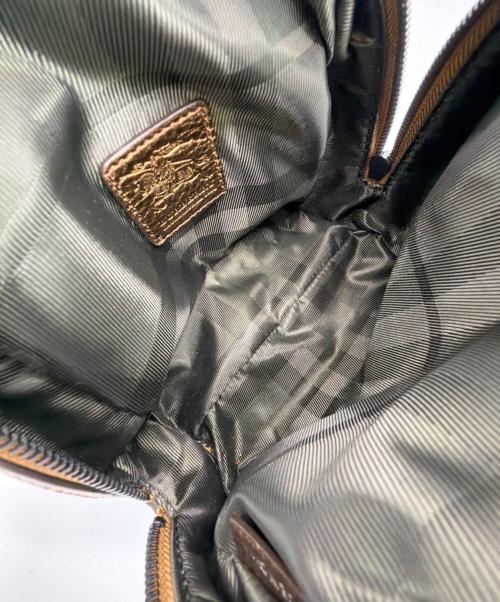 BURBERRY BLUE LABEL（バーバリー ブルー レーベル）BURBERRY BLUE LABEL (バーバリー ブルー レーベル) ハンドバッグ グレー×ブラウンの古着・服飾アイテム