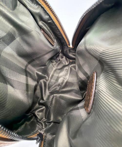 BURBERRY BLUE LABEL（バーバリー ブルー レーベル）BURBERRY BLUE LABEL (バーバリー ブルー レーベル) ハンドバッグ グレー×ブラウンの古着・服飾アイテム